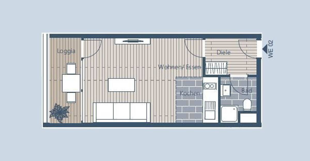 Kompakte 1-Raum-Wohnung im Leipziger Westen – 4177 Leipzig – Bild 1 von 9