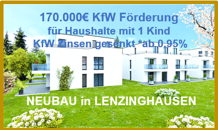 29m² TERRASSE Südseite. 170.000€ Förderung für Haushalte mit 1 Kind. Einzug ab Juni 26. – Bielefeld – Bild 1 von 4