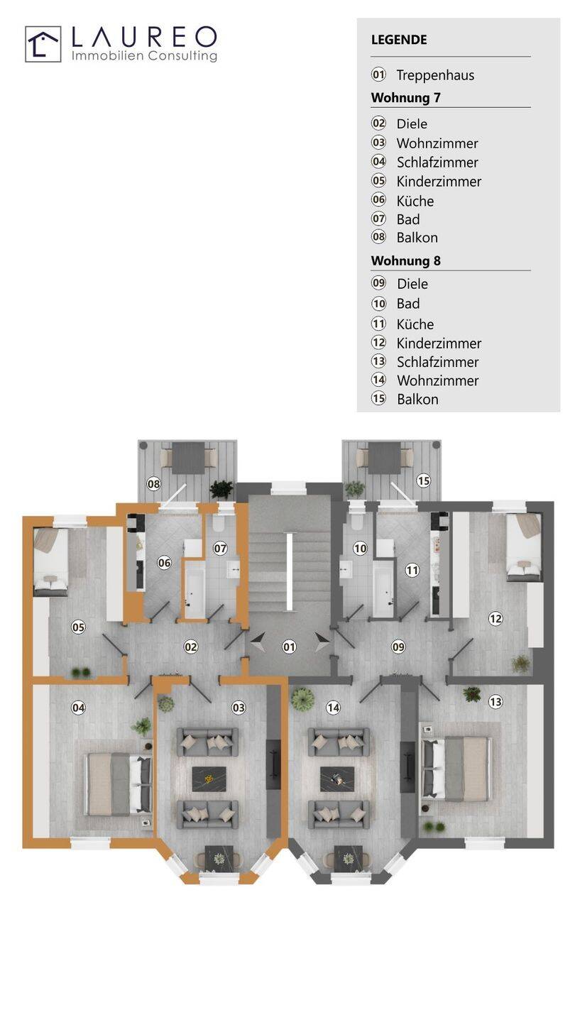 3-Zi.-ETW mit Balkon - heute Kapitalanlage mit indexiertem Mietvertrag, später Eigennutzung – Nürnberg – Vorschaubild 8
