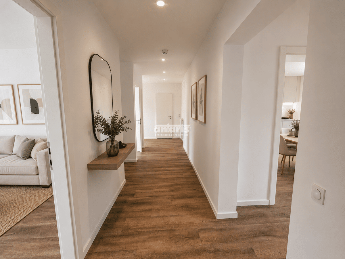 antaris Immobilien GmbH **Moderne 4-Raum-Wohnung mit Terrasse und zwei Bädern** – Erfurt – Vorschaubild 2