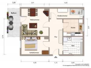 3-Raumwohnung in Demitz-Thumitz – 1877 Demitz-Thumitz – Vorschaubild 2