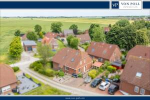 Langfristige Lebensqualität! Erdgeschosswohnung mit Terrasse und Gartenhaus in ruhiger Lage – 26736 Krummhörn – Vorschaubild 1