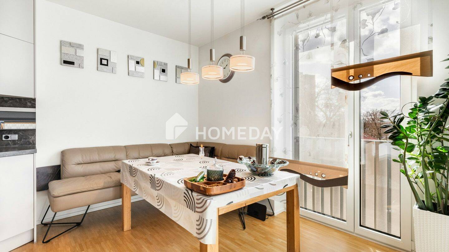 Stilvolle Drei-Zimmer-Wohnung mit Loggia und durchdachtem Grundriss in moderner Wohnanlage – Neu-Ulm – Vorschaubild 6