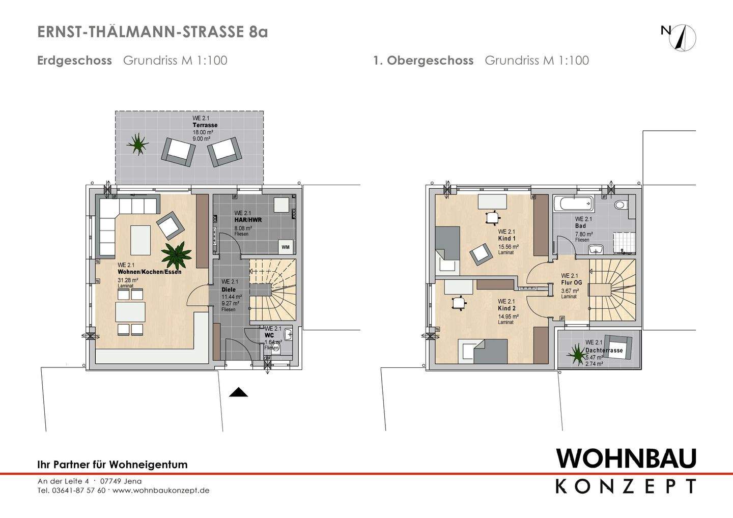 Einfamilienhaus im Wohnhof Lobeda-Altstadt – Jena – Vorschaubild 9