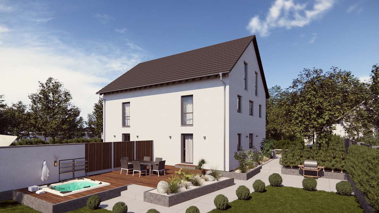 DHH rechts Holzkirchen schlüsselfertig inkl. Grundstück – Holzkirchen – Bild 1 von 9