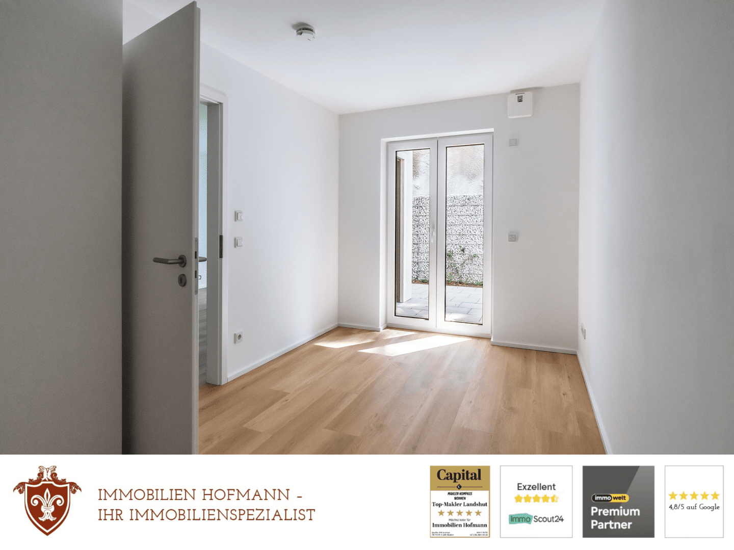 Zentrale 2-Zimmer-Neubauwohnung in Toplage von Landshut!