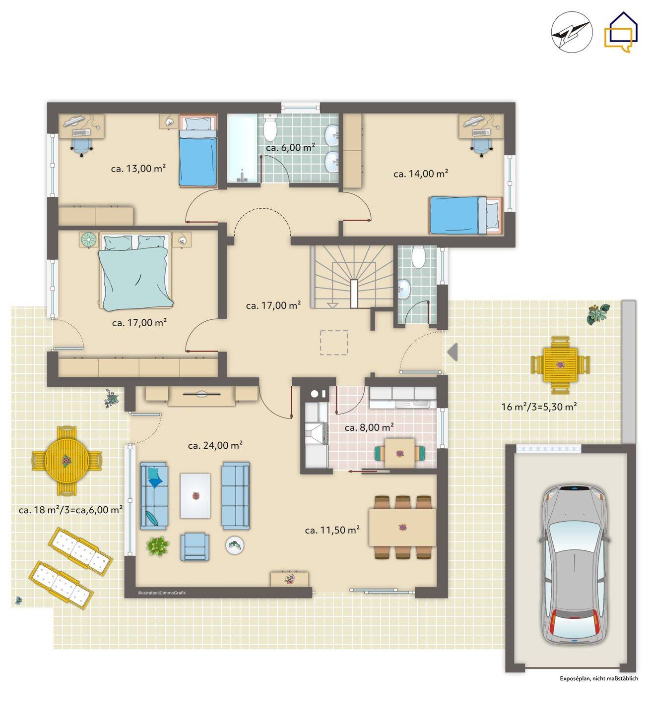 Wohnen mit Zukunft – Ihr stilvoller Flachdach-Bungalow – Senden – Vorschaubild 6