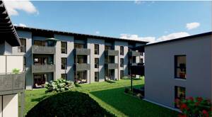 Erstbezug 55,4m² 2 Zimmerwohnung, 2. OG, 94405 Landau an der Isar – 94405 Landau an der Isar – Vorschaubild 1