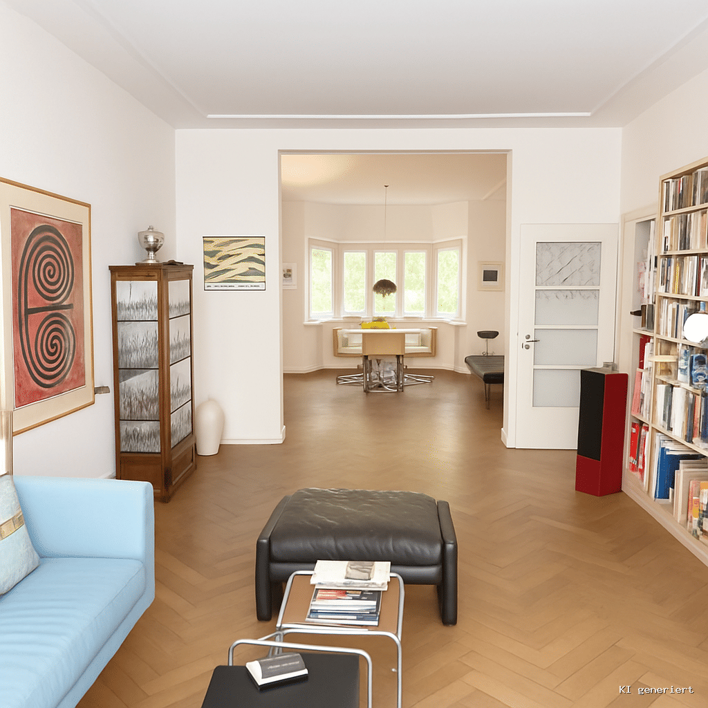 Düsseldorf-Golzheim! Tolle 3-4-Zimmer Altbauwohnung mit Balkon und TG-Einstellplatz!!!