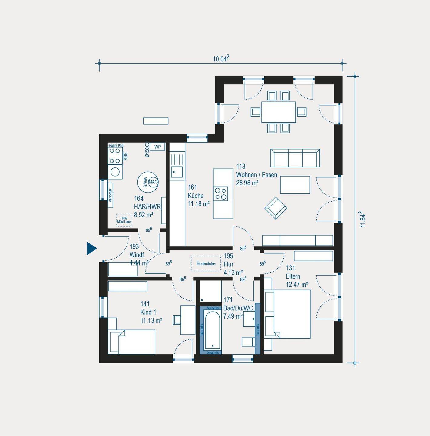 Bungalow: Modellprojekt für individuelles und komfortables Wohnen – Hauptstuhl – Vorschaubild 3