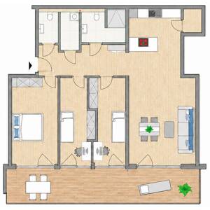 FÜR FAMILIEN! GROßZÜGIG GESCHNITTENE 4-ZIMMERWOHNUNG MIT BALKON – 90763 Fürth – Vorschaubild 2