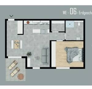 Moderne 2-Zimmer-Wohnung mit Einbauküche im Zentrum von Irrel – 54666 Irrel – Vorschaubild 4