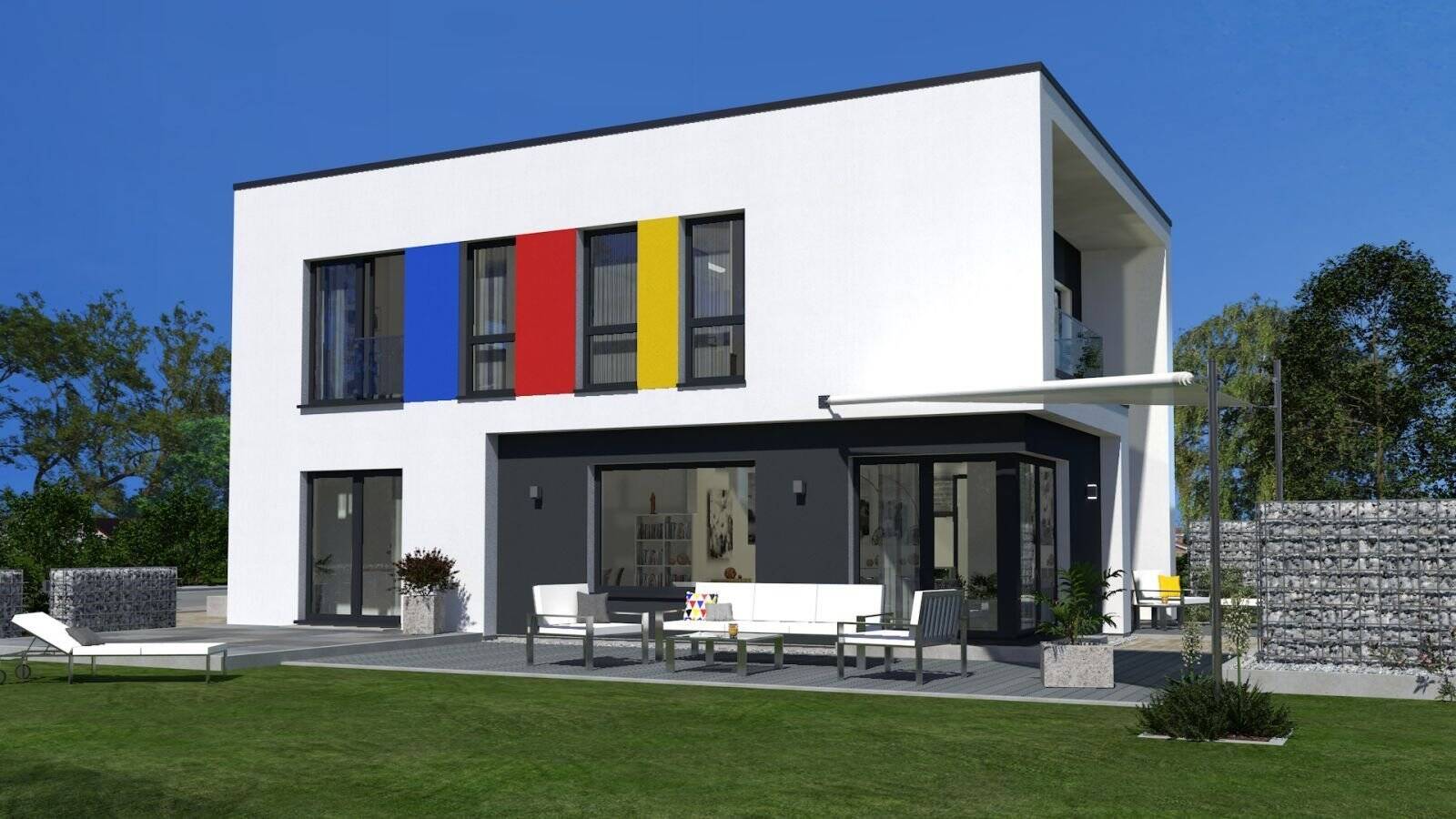 TRAUMHAUS AUF IHREM GRUNSTÜCK, EINZUGSFERTIG.BAUHAUS-ARCHITEKTUR IN OKAL-DESIGN
