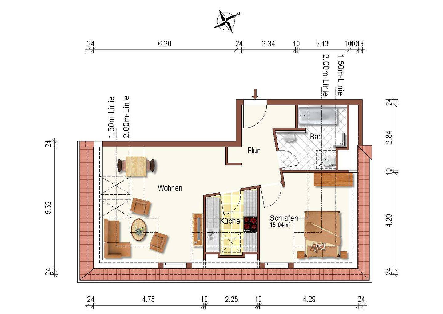 WOHNUNGSPAKET MIT 4 VERMIETETEN EIGENTUMSWOHNUNGEN + TG – Dresden – Vorschaubild 6