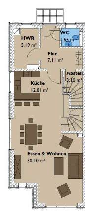 Moderne Doppelhaushälfte mit Süd-West-Garten, 6 Zimmern & Carport – Nähe AEZ & S-Bahn – Hamburg – Vorschaubild 3