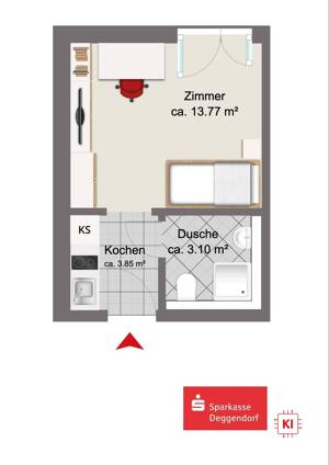 Studentenwohnung in Deggendorf – 94469 Deggendorf – Vorschaubild 6