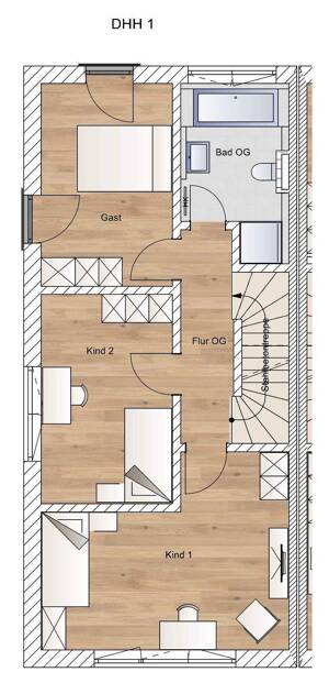 Neubau Doppelhäuser in Waldperlach – 81739 München – Vorschaubild 6