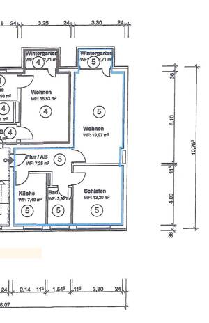 VERMIETETE 2-ZIMMER-WOHNUNG MIT WINTERGARTEN IN MODERNISIERTEM MEHRFAMILIENHAUS – 21073 Hamburg – Vorschaubild 3