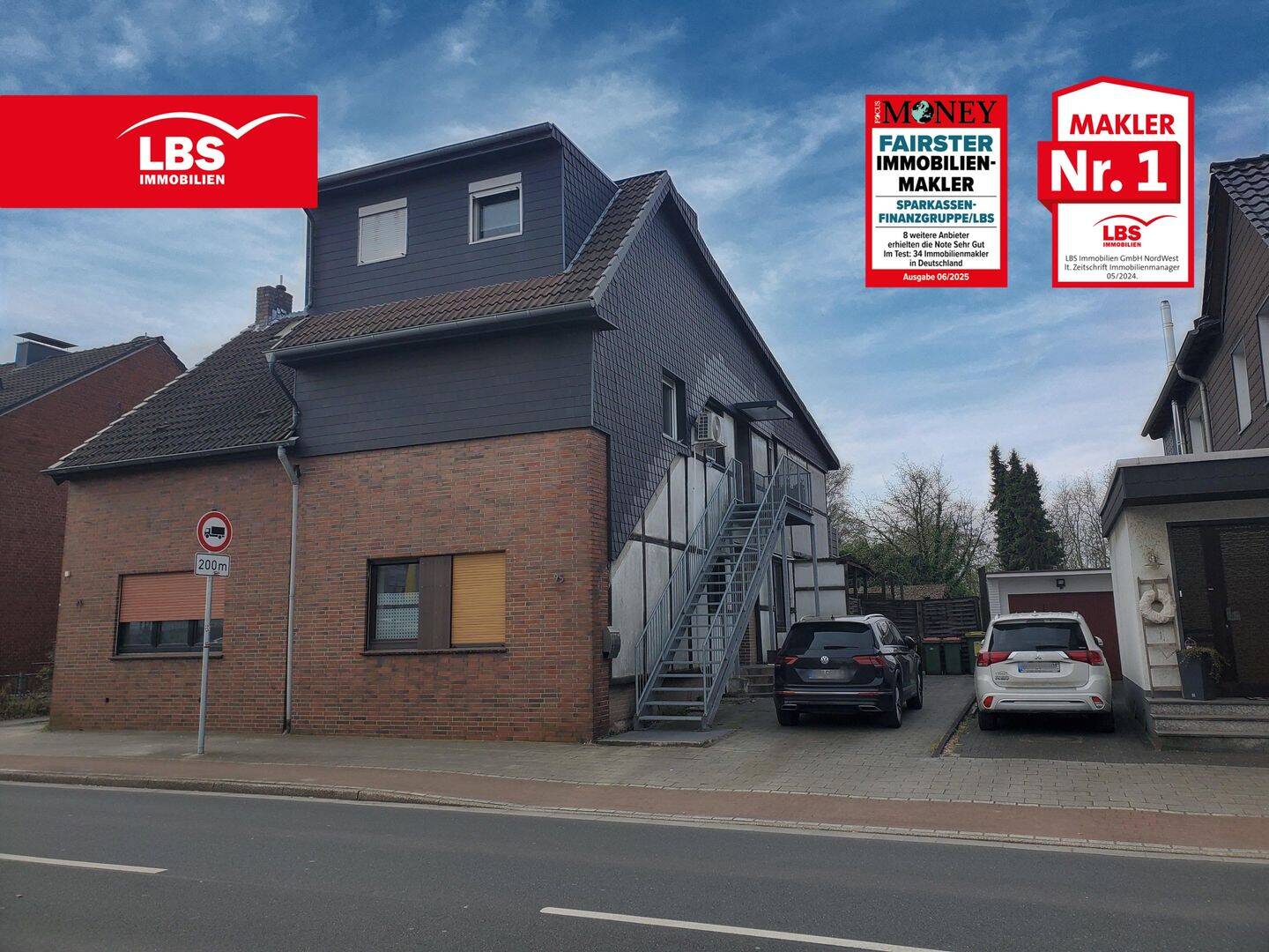Maisonettewohnung mit großem Grundstück in Oberhausen-Sterkrade