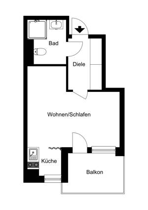 Vermietetes 1-Zimmer-Apartment in Seniorenwohnanlage - Attraktive Kapitalanlage in Top-Lage von Endenich! – 53121 Bonn – Vorschaubild 2