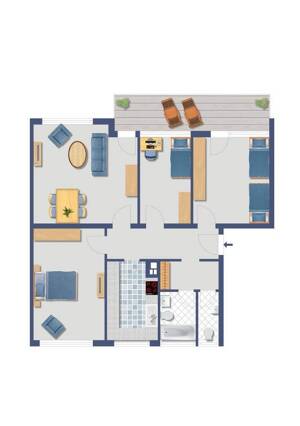 Sommeraktion!!! Provisionsfreie Kapitalanlage!!. Vermietete 4 Zimmer Wohnung in Bonn-Lannesdorf – Floßweg 86, 53179 Bonn – Vorschaubild 4