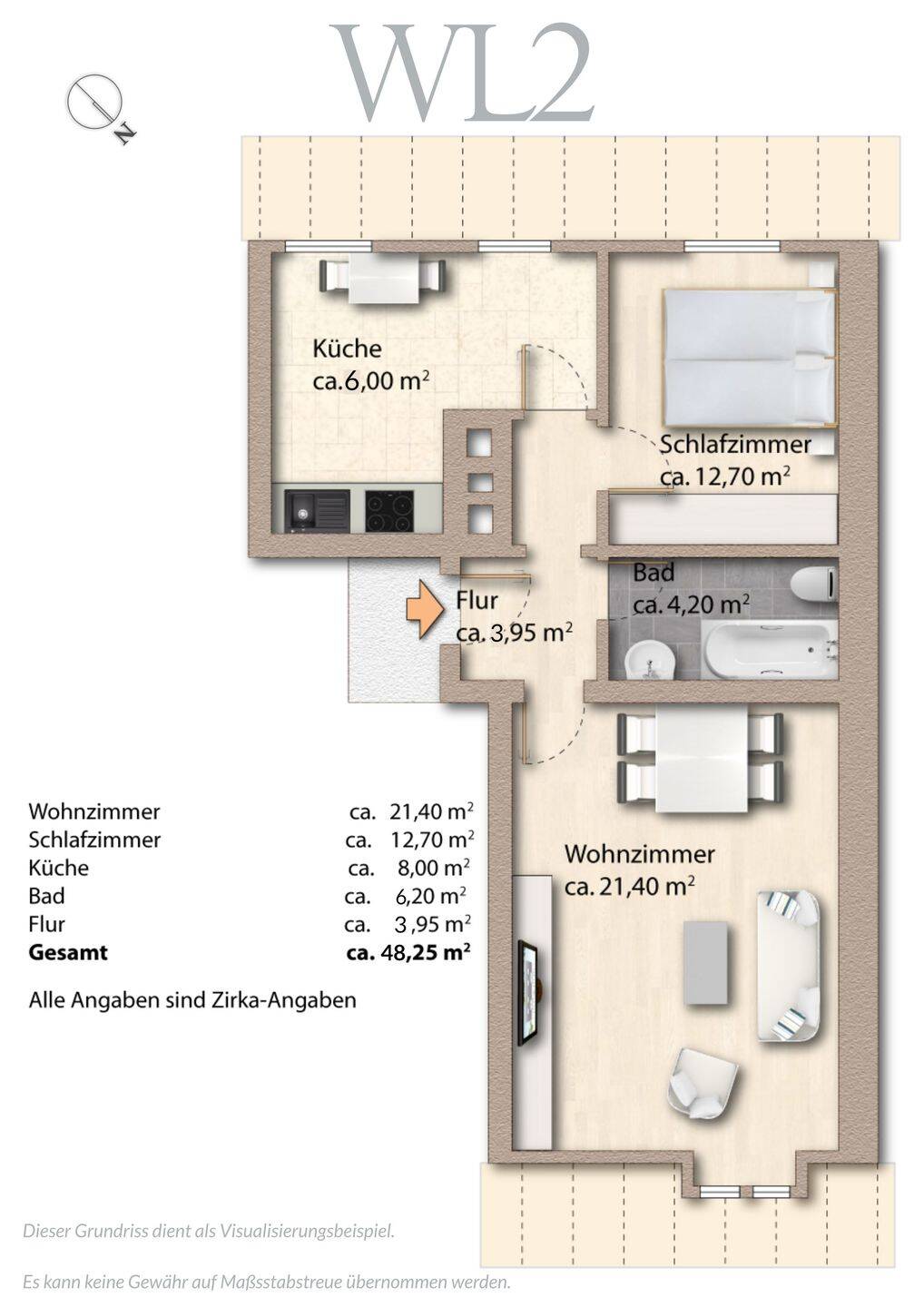 Vermietete 2-ZKB – charmante Kapitalanlage in modernisiertem Haus in Schwabing-West – München – Vorschaubild 5
