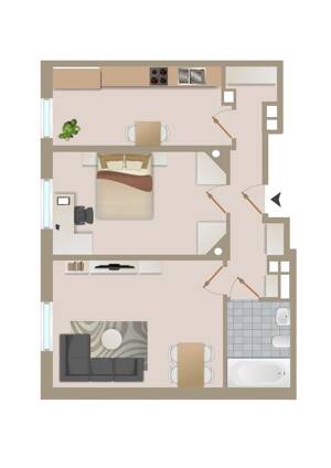 Stilvolle 2-Zimmer-Altbauwohnung in bester Lage im Nordend-West – 60318 Frankfurt am Main – Vorschaubild 8