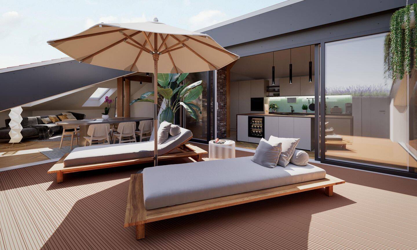 160qm exklusives Penthouse mit Sauna und Terrasse im Bergmannkiez – Berlin – Vorschaubild 6