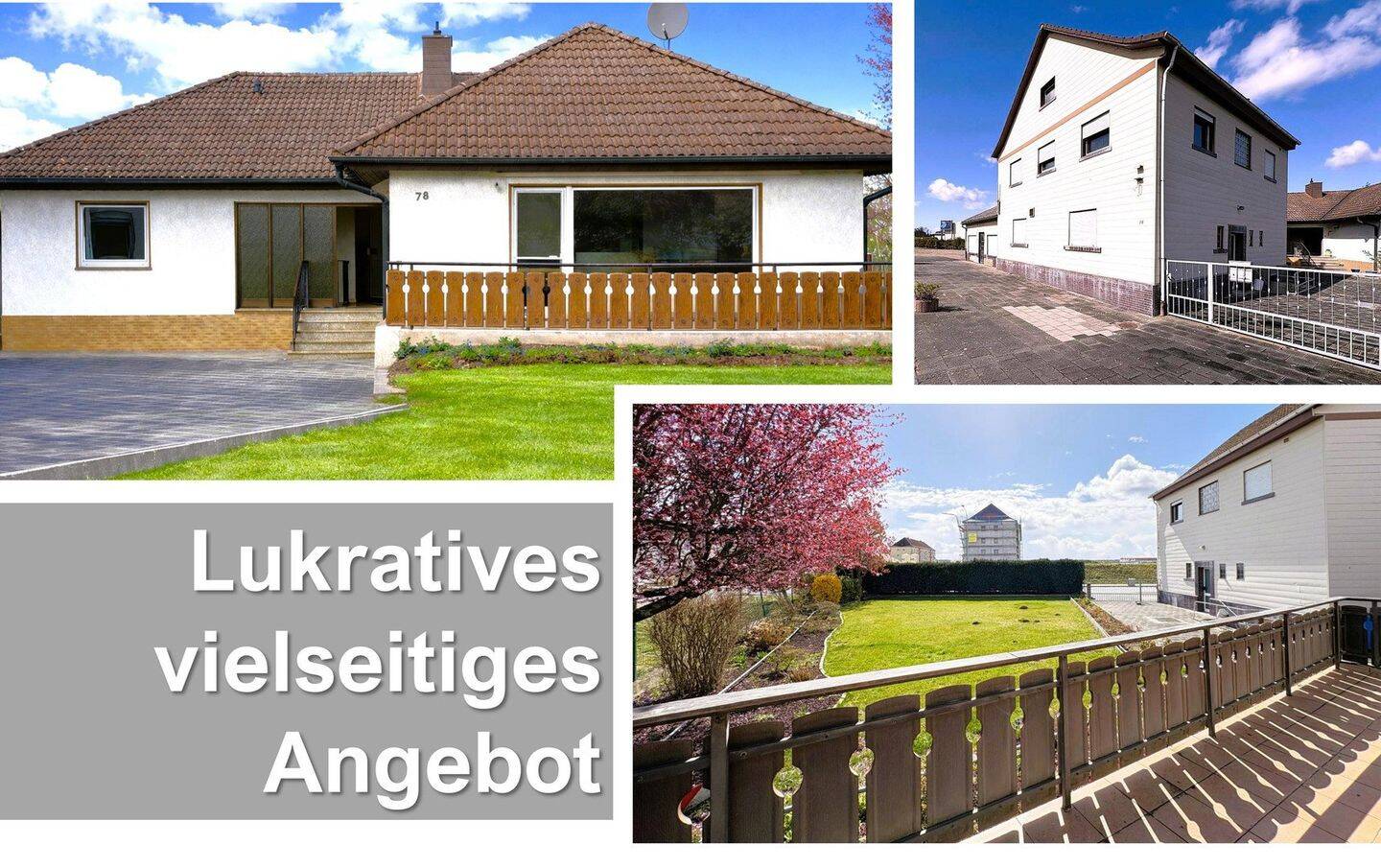 Zwei Häuser, viele Möglichkeiten: Bungalow & vielseitig nutzbares Zweithaus auf großem Grundstück – Babenhausen – Bild 1 von 9