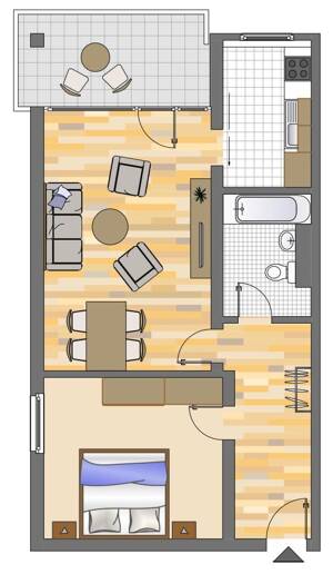Ab sofort! 2-Zimmer-Wohnung mit Balkon in Dortmund Dorstfeld – 44149 Dortmund – Vorschaubild 2