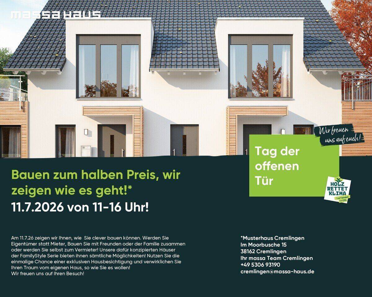 Bauen zum halben Preis, wir zeigen wie es geht! Sonderberatung von 11-16 Uhr – Didderse – Bild 1 von 9