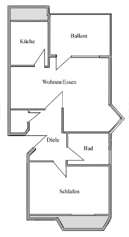 helle 2-Zimmer-Wohnung in Niederkassel-Mondorf