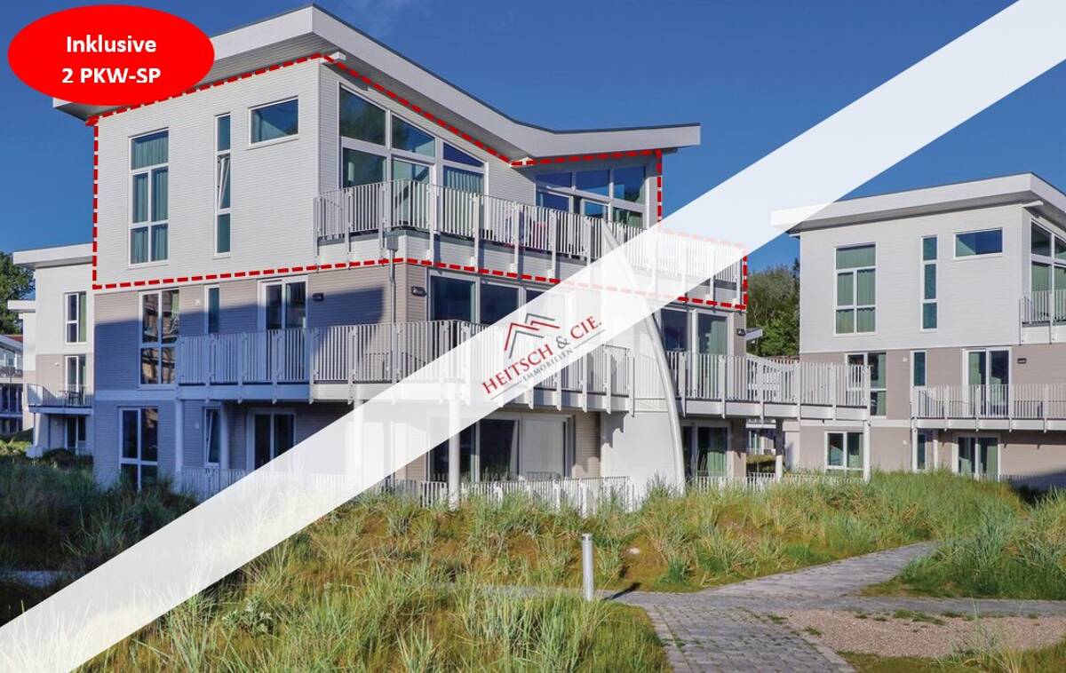 Exklusives Penthouse mit 2 PKW-SP & großer Dachterrasse in ruhiger Lage im Beach Resort Priwall – 23570 Lübeck – Bild 1 von 9