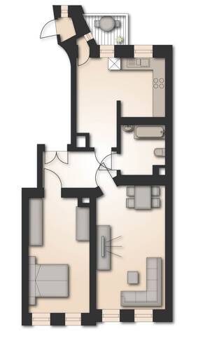 Klasse Wohnung in ruhiger Lage - unvermietet – 4318 Leipzig – Vorschaubild 2