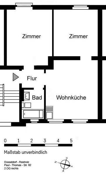 Frisch saniert, ab sofort, tolle Wohnung in Reisholz - mit Balkon – Düsseldorf – Vorschaubild 7