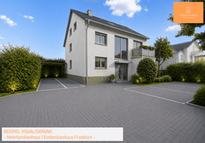 Sanierungsbedürftiges Mehrfamilienhaus in Feldrand- und Sackgassen Lage mit KFZ Stellplätzen – 60437 Frankfurt am Main – Vorschaubild 2