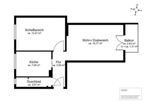 Attraktive 2-Zimmer-Wohnung mit Südbalkon in ruhiger, zentraler Lage – 22081 Hamburg – Vorschaubild 8