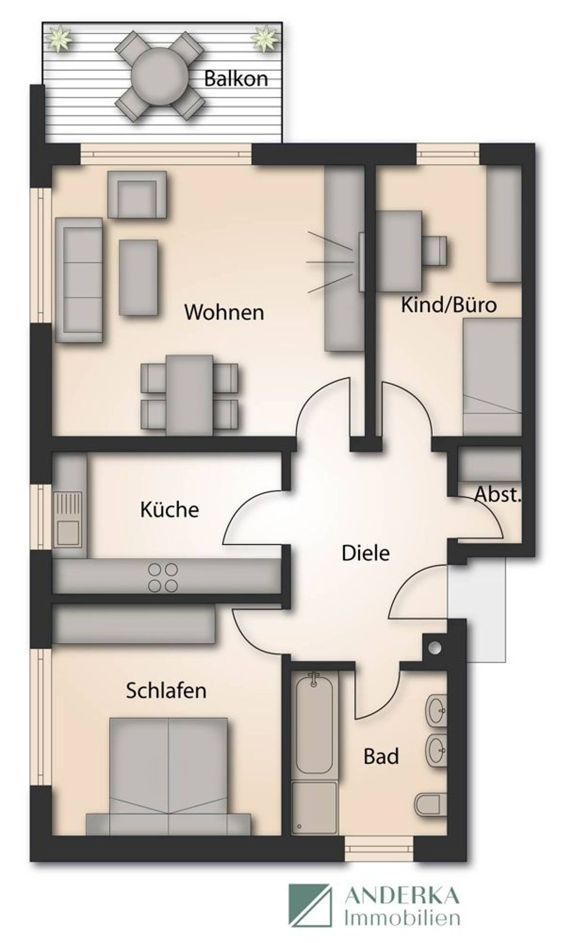 Etagenwohnung in 89312 Günzburg / Reisensburg mit 85,12 m² kaufen