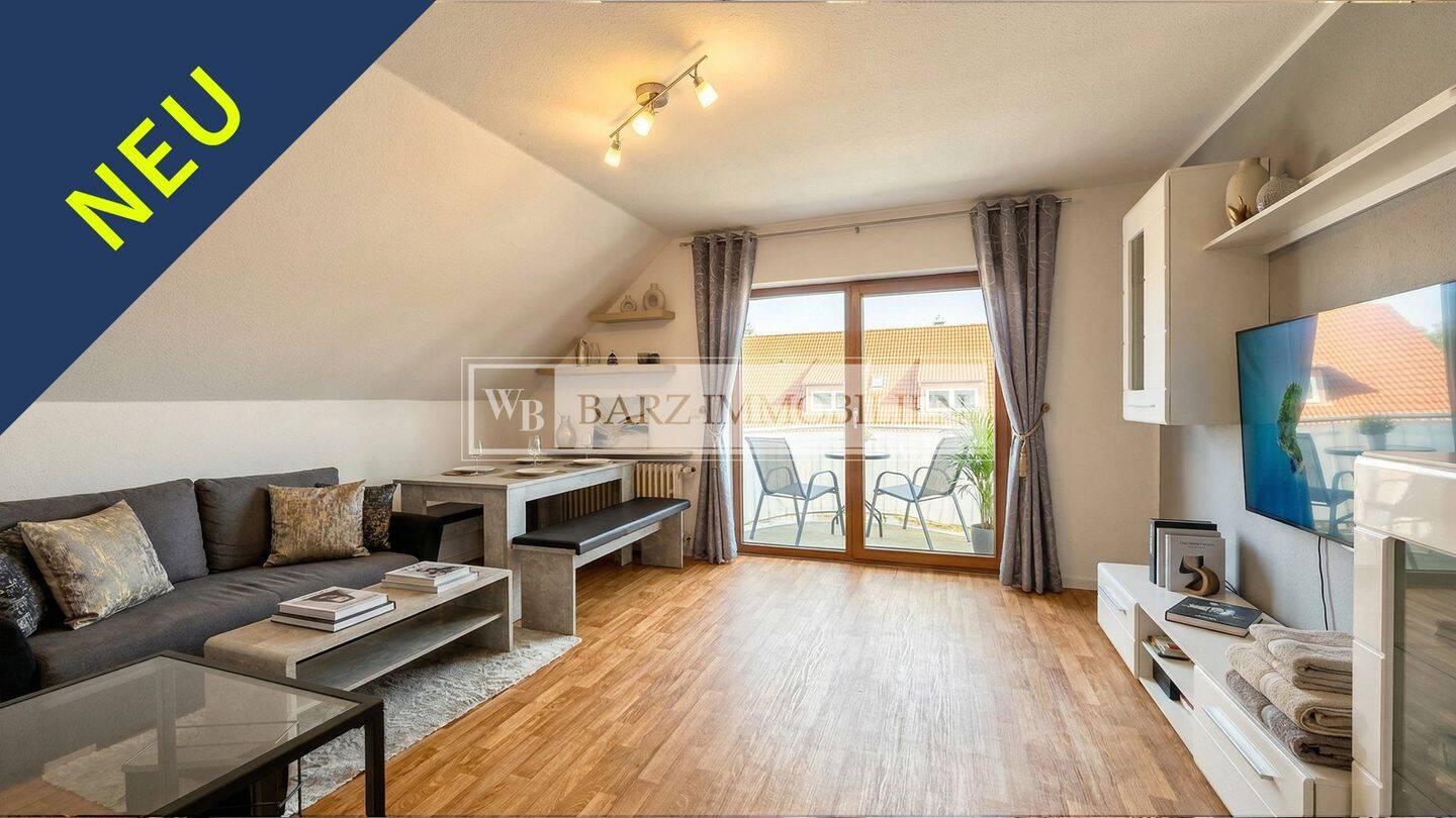 Frei ab 01.07.26 - Schicke Dachgeschosswohnung am Main-Donau-Kanal
