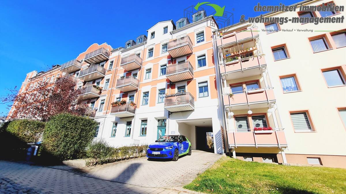 Sonnige Kapitalanlage langjährig vermietete 2-Raum-Wohnung in erstklassiger Lage, inkl. Stellplatz