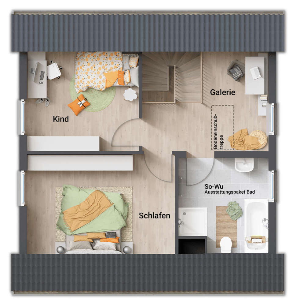 Mit Grundstück: Das ausbaufähige und flexible Town & Country Haus "Für Dich" in Salzgitter OT Ringelheim – Salzgitter – Vorschaubild 4