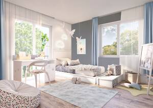 Effizienzhaus 55/KfW 55 - Doppelhaushälfte (3) mit Süd-West Garten im Märchenviertel von Waldperlach – 81739 München – Vorschaubild 4
