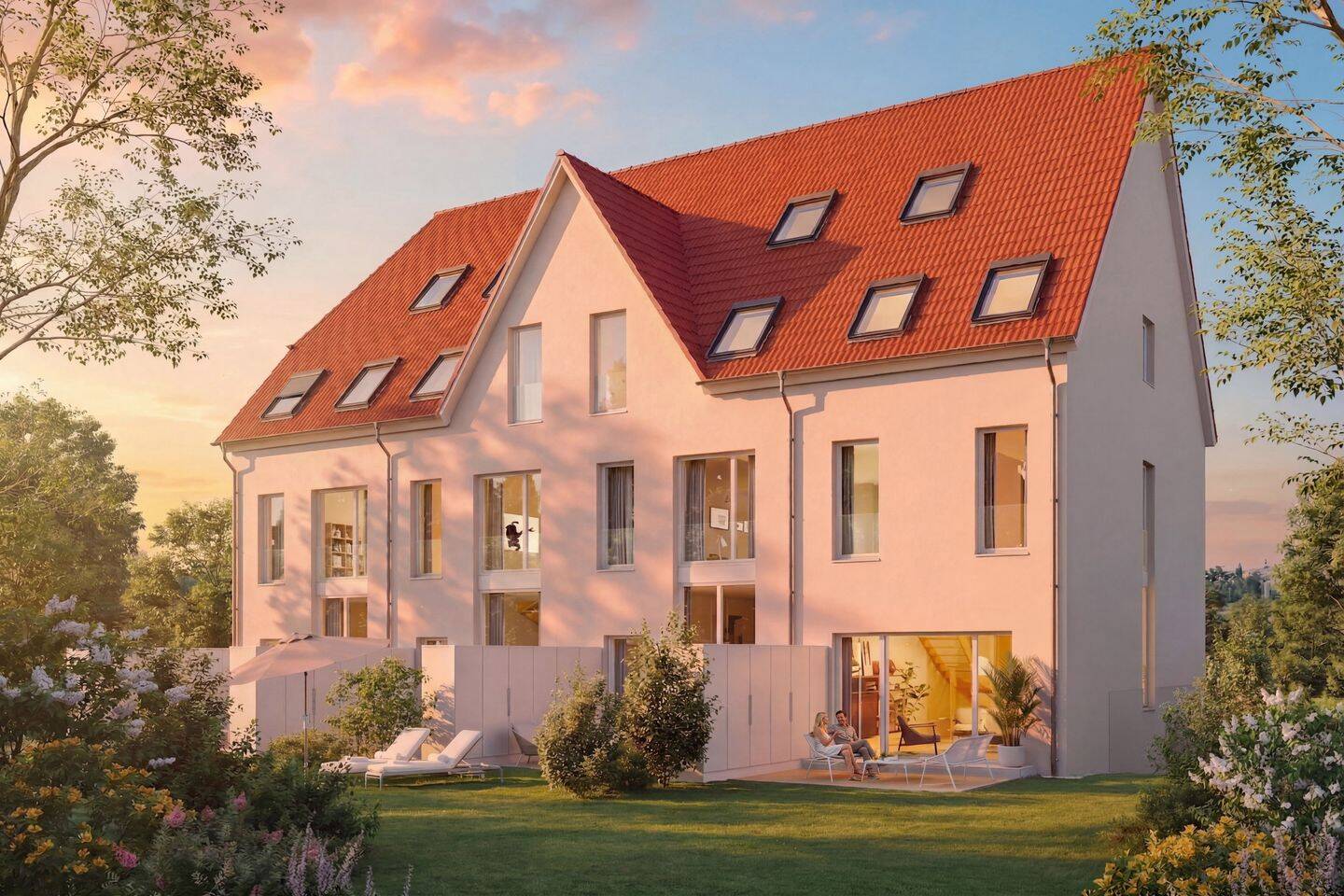 Wohnpark Sonnenaue: KfW Effizienzhäuser / Exklusives, familienfreundliches Wohnen in außergewöhnlicher Lage - Neubau auch mit Untergeschoss – Dresden – Vorschaubild 2