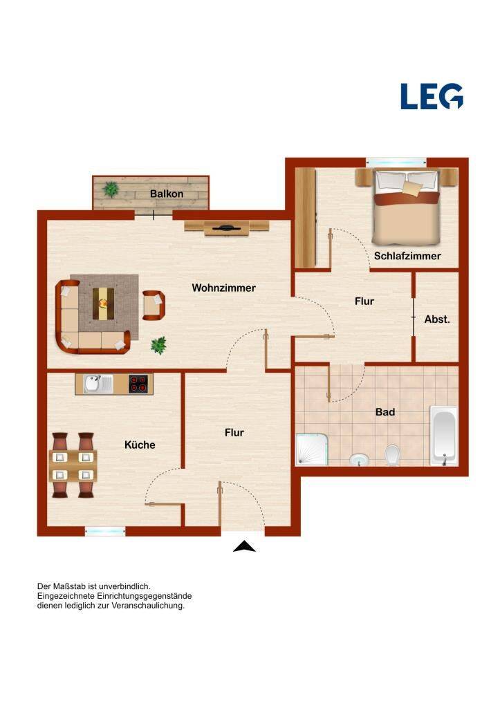 2 Zimmer im EG im Hammer Westen ! – Hamm – Vorschaubild 3