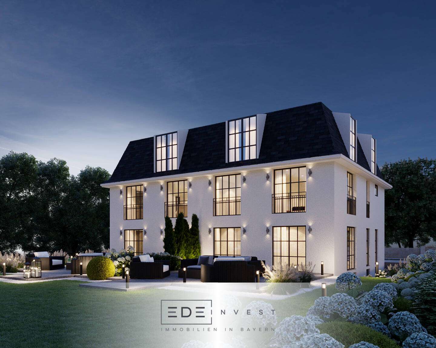Bald Bezugsfrei ! Neubau Villenhälfte mit großem Garten, Doppelgarage und viel mehr – Gauting – Bild 1 von 9