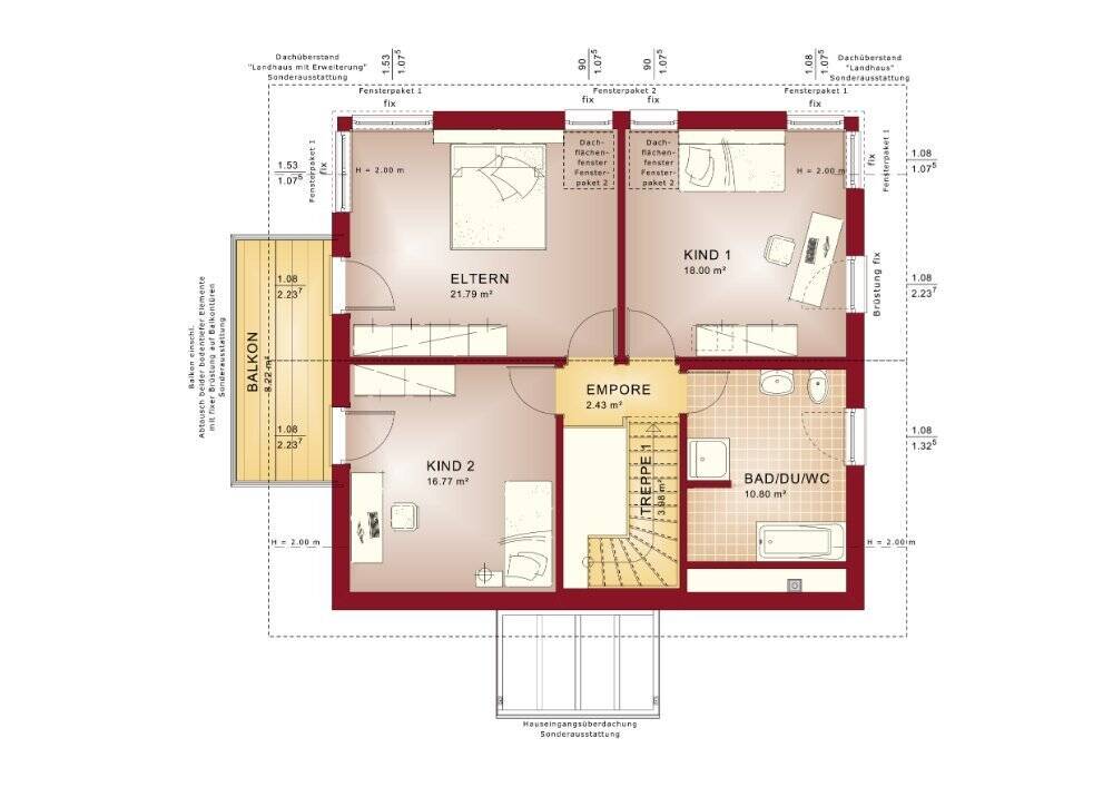 Platz für alle! Exklusiver lichtdurchfluteter Neubau aus dem Hause BIEN ZENKER inkl. Baugrundstück – Bacharach – Vorschaubild 6