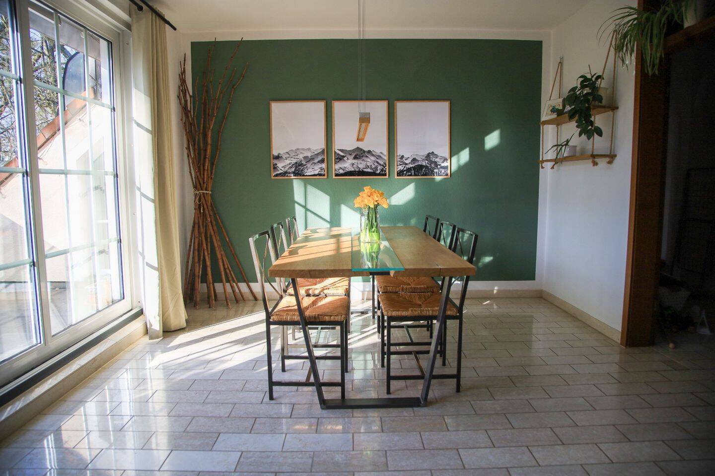 Befristete Vermietung: Möblierte 3-Zimmer 113 m² – Süd-Loggia+Garten+Carport - Juli 2020 bis August 2027 – Erlangen – Vorschaubild 2