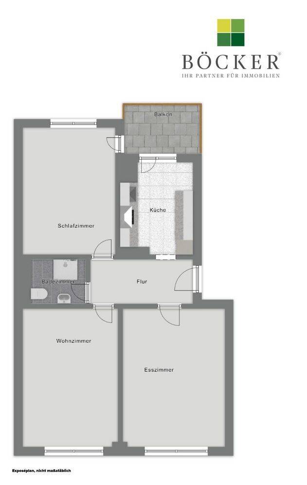 Vermietete 3-Zimmer-Wohnung in Pempelfort - nachhaltig investieren oder Perspektive sichern – Düsseldorf – Vorschaubild 7