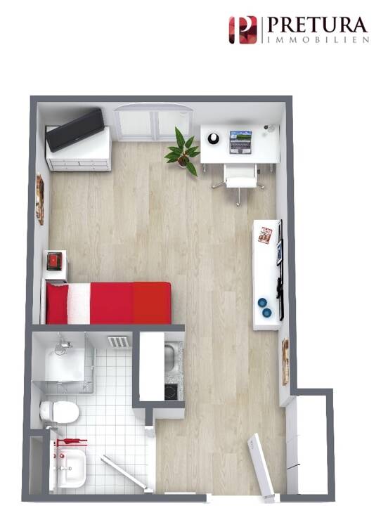 Ideales Studentenapartment unmittelbar neben dem Mannheimer Schloss – Mannheim – Vorschaubild 4