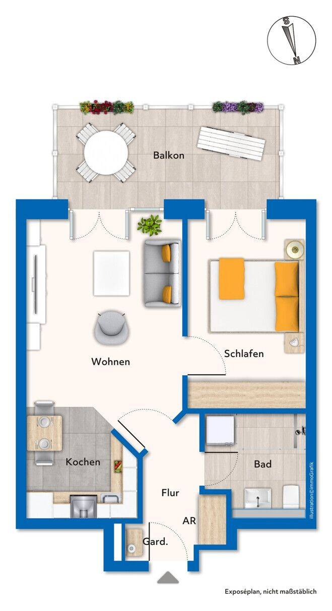 Sanierte 2-Zimmer-Obergeschosswohnung in Cuxhaven – Cuxhaven – Vorschaubild 8